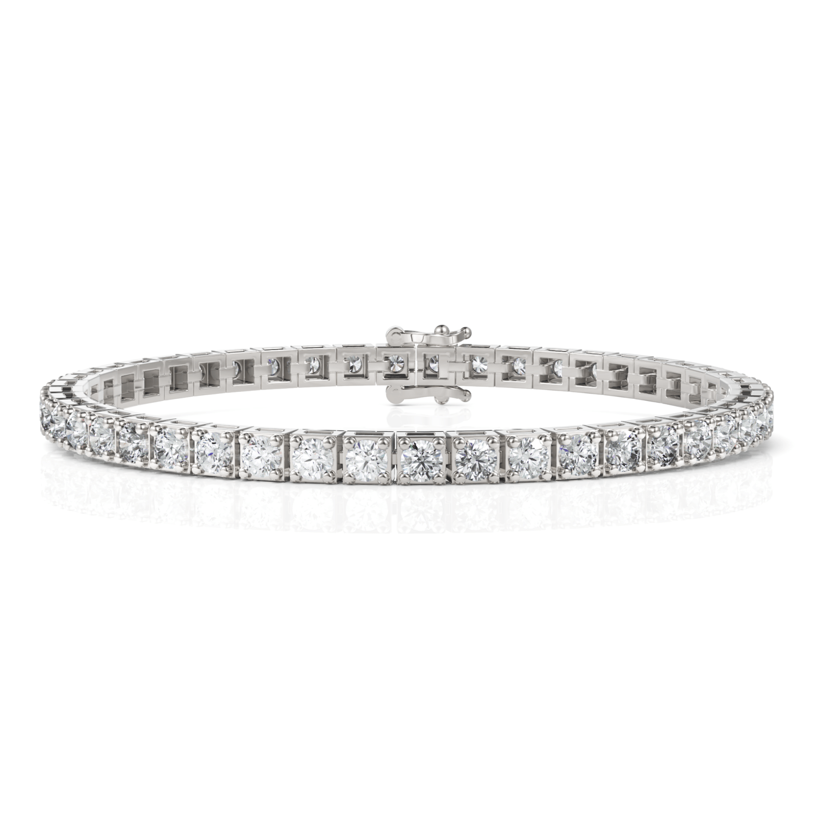 4.84CT Round Lab Diamond Tennis Bracelet - Buvea Jewels