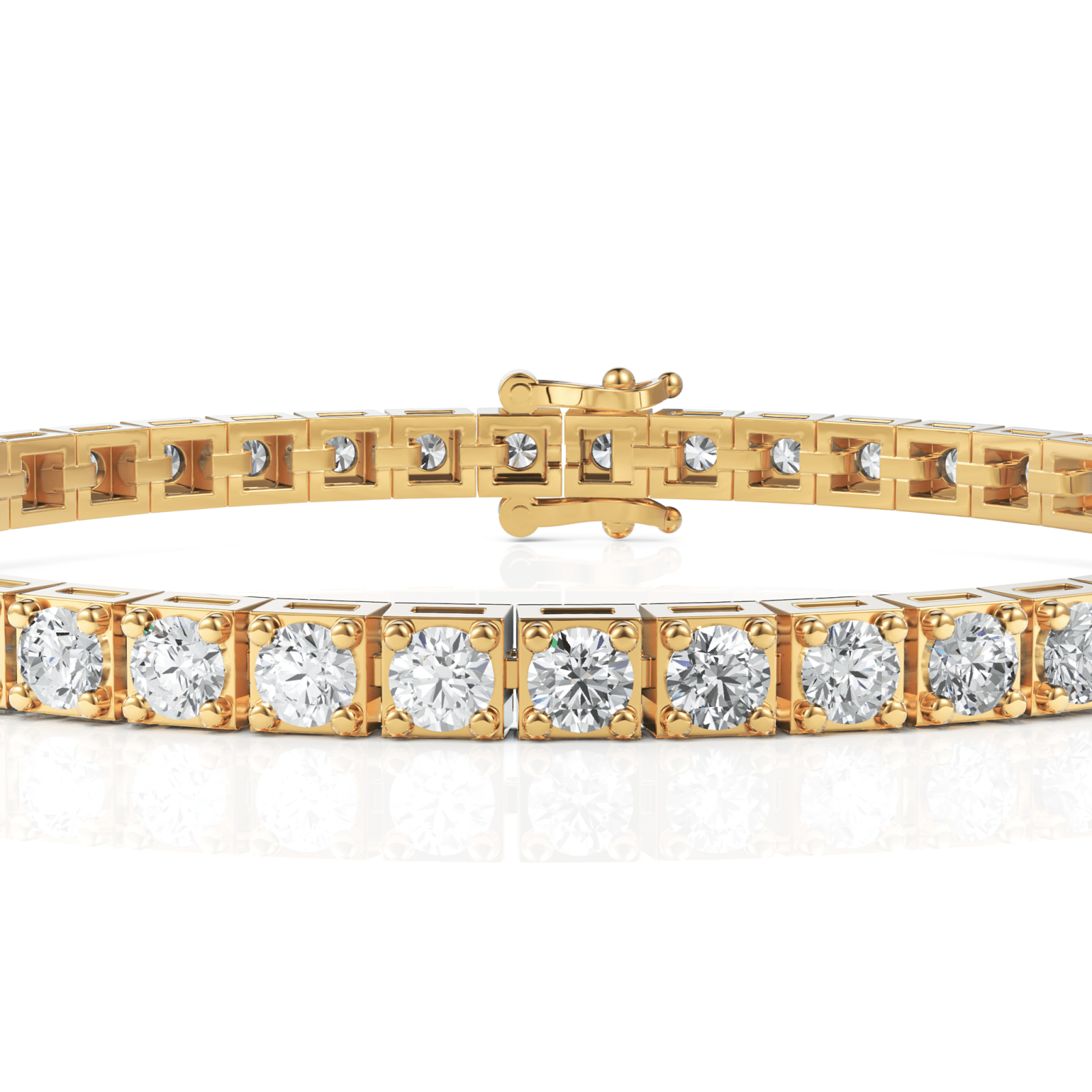 4.84CT Round Lab Diamond Tennis Bracelet - Buvea Jewels