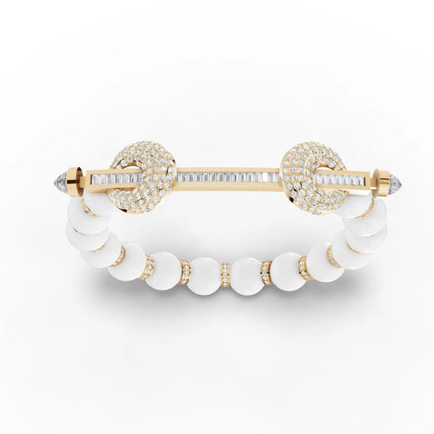 5.01CT Round Lab Diamond Premium Pearl Symphony Bracelet - Buvea Jewels