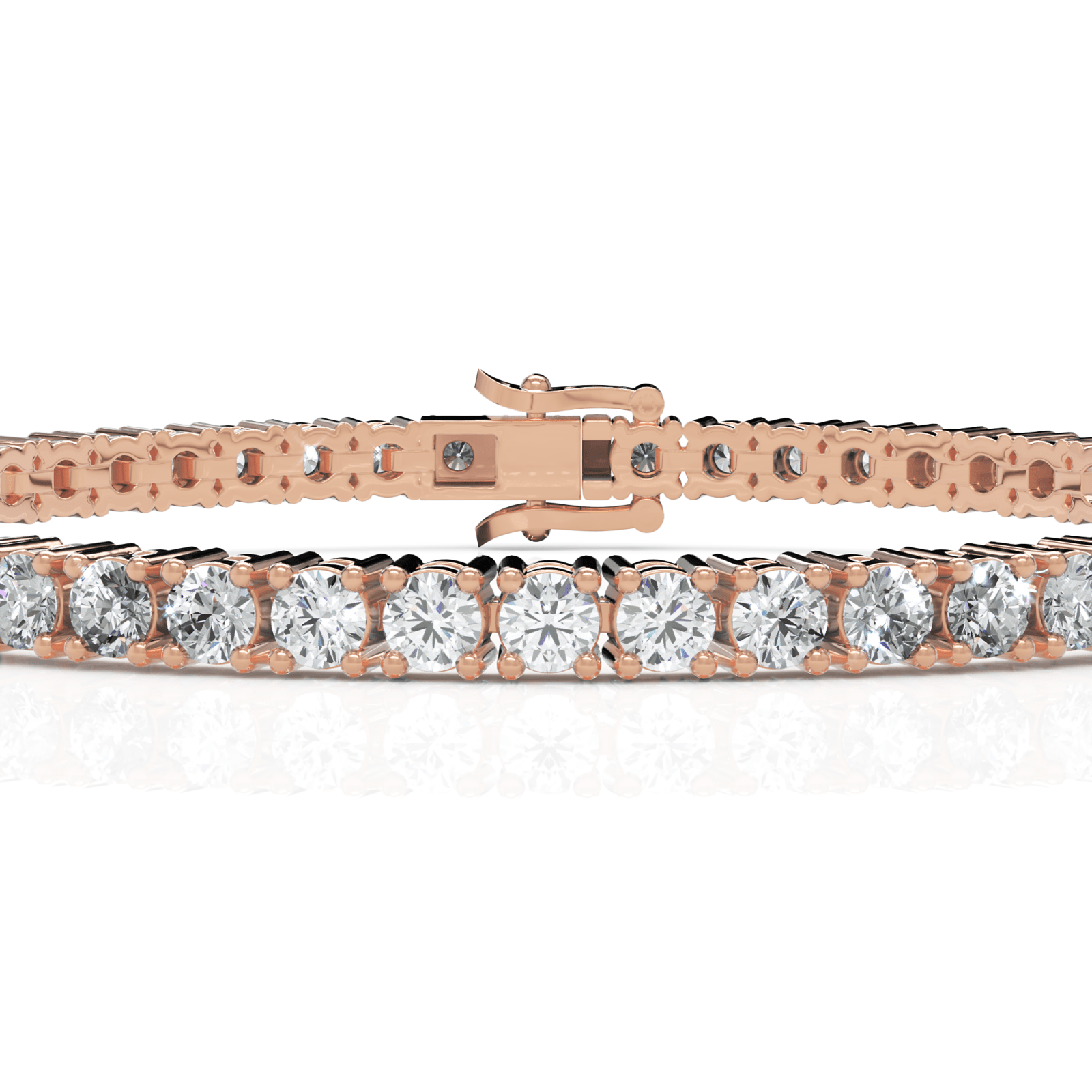 5.2CT Round Lab Diamond Tennis Bracelet - Buvea Jewels