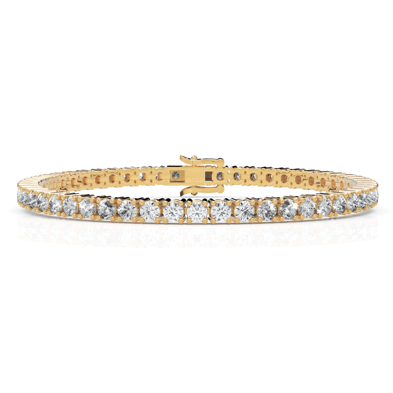 5.2CT Round Lab Diamond Tennis Bracelet - Buvea Jewels