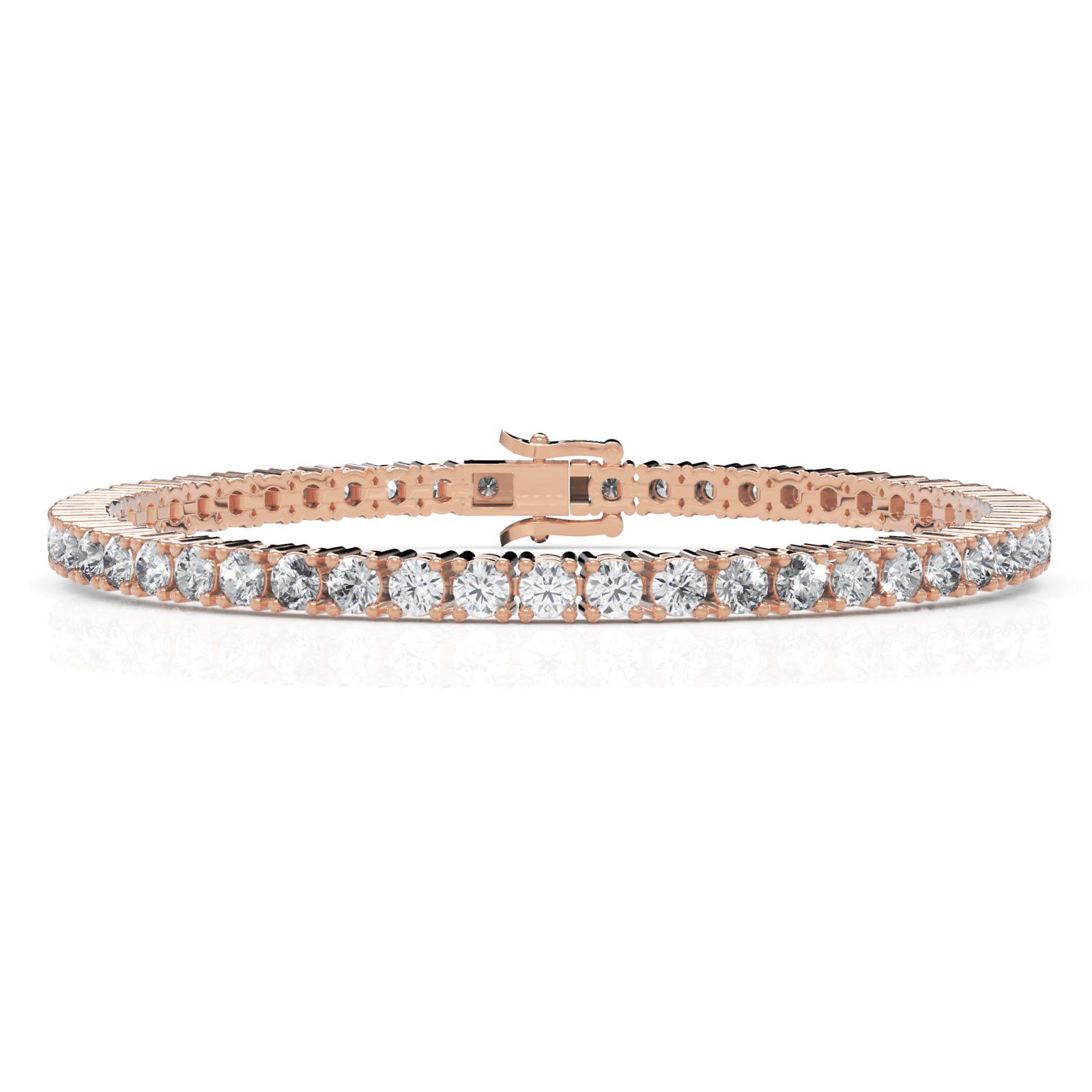 5.2CT Round Lab Diamond Tennis Bracelet - Buvea Jewels