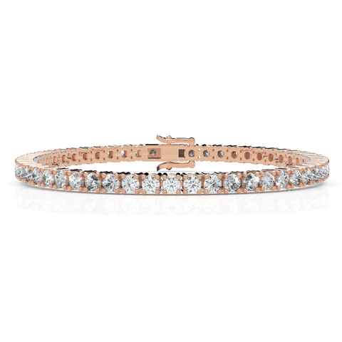 5.2CT Round Lab Diamond Tennis Bracelet - Buvea Jewels