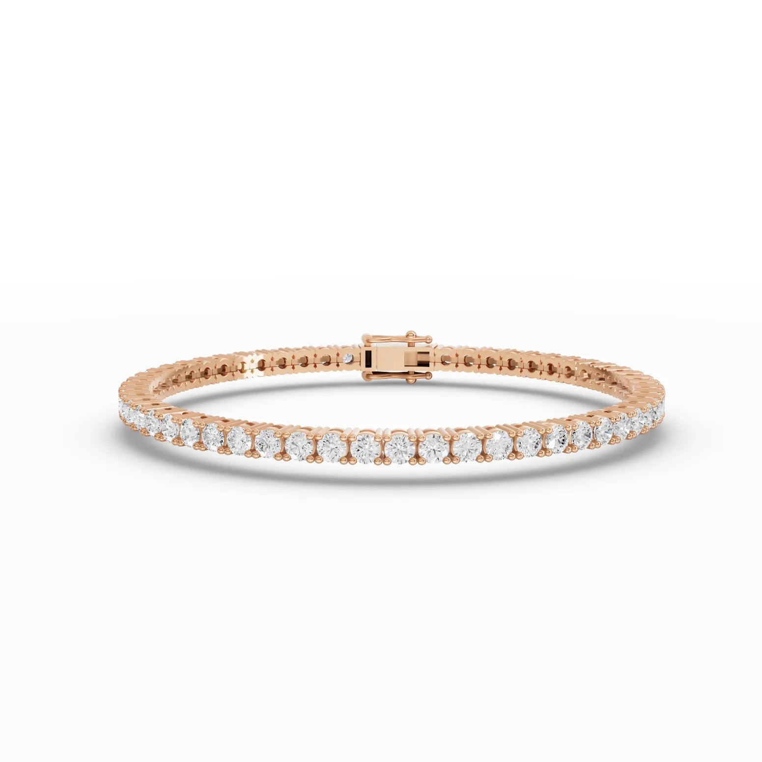 5.7CT Round Lab Diamond Premium Tennis Bracelet - Buvea Jewels