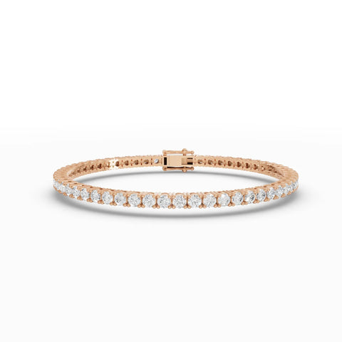 5.7CT Round Lab Diamond Premium Tennis Bracelet - Buvea Jewels