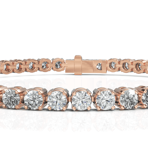 6.96CT Round Lab Diamond Tennis Bracelet - Buvea Jewels