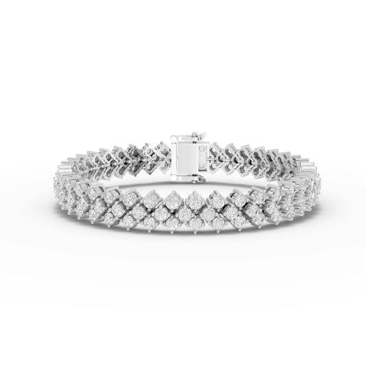 6CT Round Lab Diamond Vintage Tennis Bracelet - Buvea Jewels