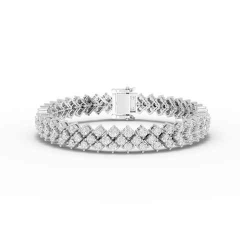 6CT Round Lab Diamond Vintage Tennis Bracelet - Buvea Jewels