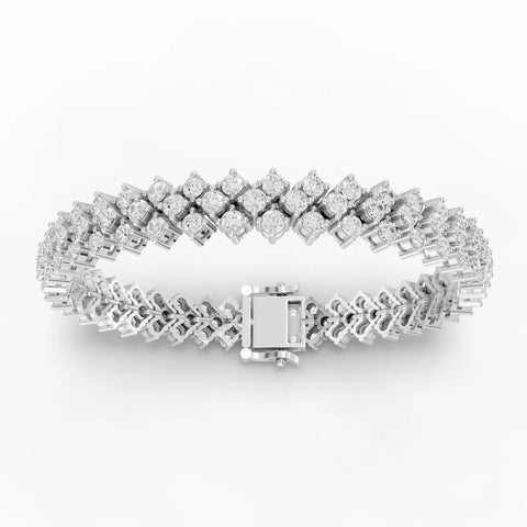 6CT Round Lab Diamond Vintage Tennis Bracelet - Buvea Jewels