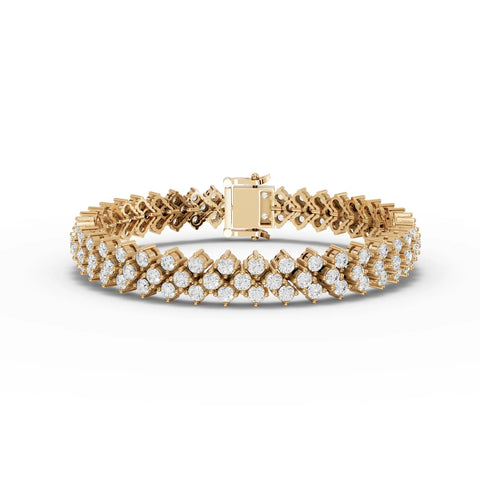 6CT Round Lab Diamond Vintage Tennis Bracelet - Buvea Jewels