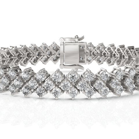 6CT Round Lab Diamond Vintage Tennis Bracelet - Buvea Jewels