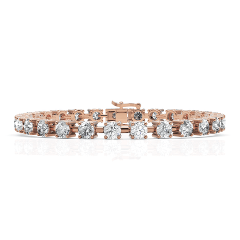 7.56CT Round Lab Diamond Station Tennis Bracelet - Buvea Jewels