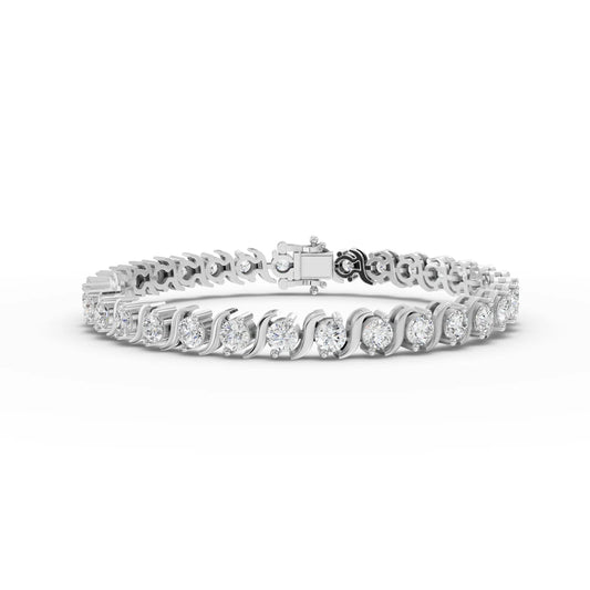 8.5CT Round Lab Diamond Tennis Bracelet - Buvea Jewels