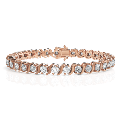 8.5CT Round Lab Diamond Tennis Bracelet - Buvea Jewels