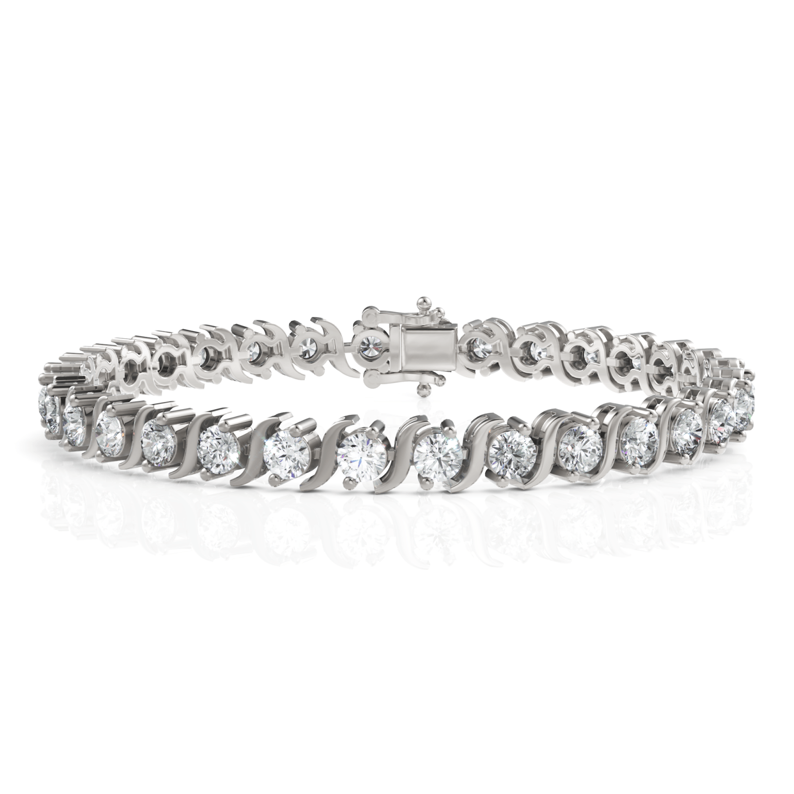 8.5CT Round Lab Diamond Tennis Bracelet - Buvea Jewels