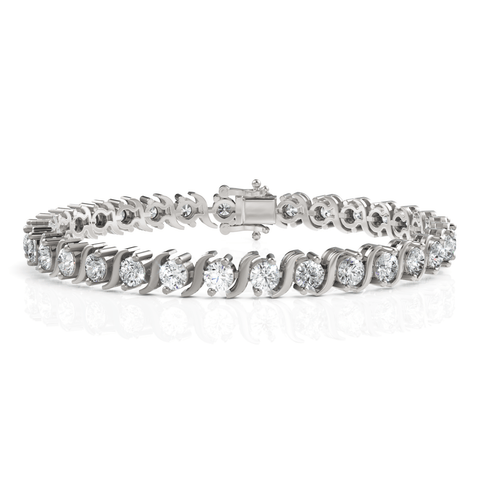 8.5CT Round Lab Diamond Tennis Bracelet - Buvea Jewels