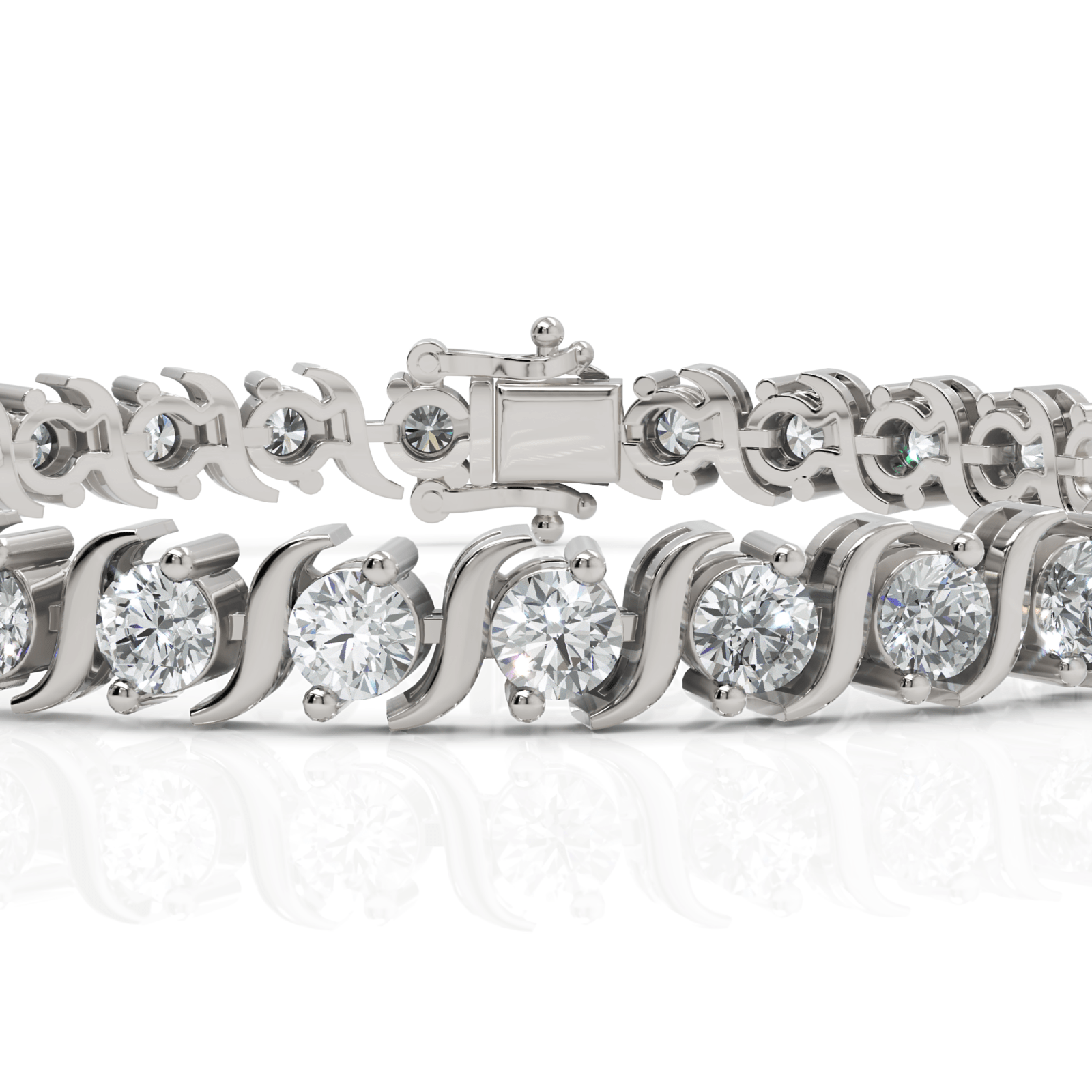 8.5CT Round Lab Diamond Tennis Bracelet - Buvea Jewels