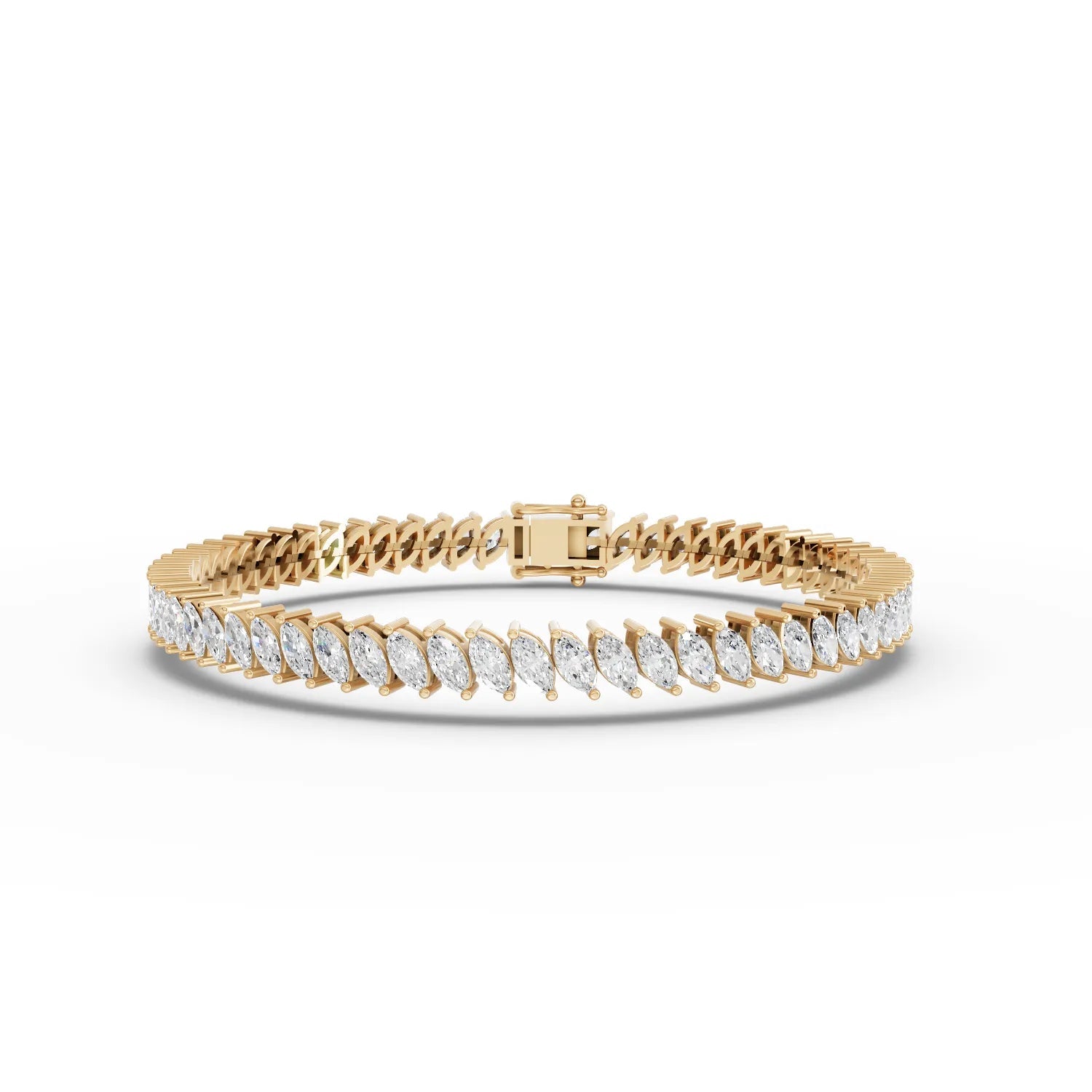8.82CT Marquise Lab Diamond Premium Tennis Bracelet - Buvea Jewels