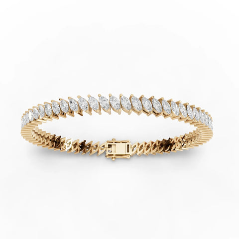 8.82CT Marquise Lab Diamond Premium Tennis Bracelet - Buvea Jewels
