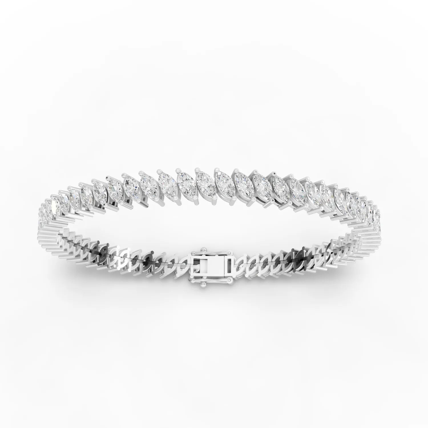 8.82CT Marquise Lab Diamond Premium Tennis Bracelet - Buvea Jewels