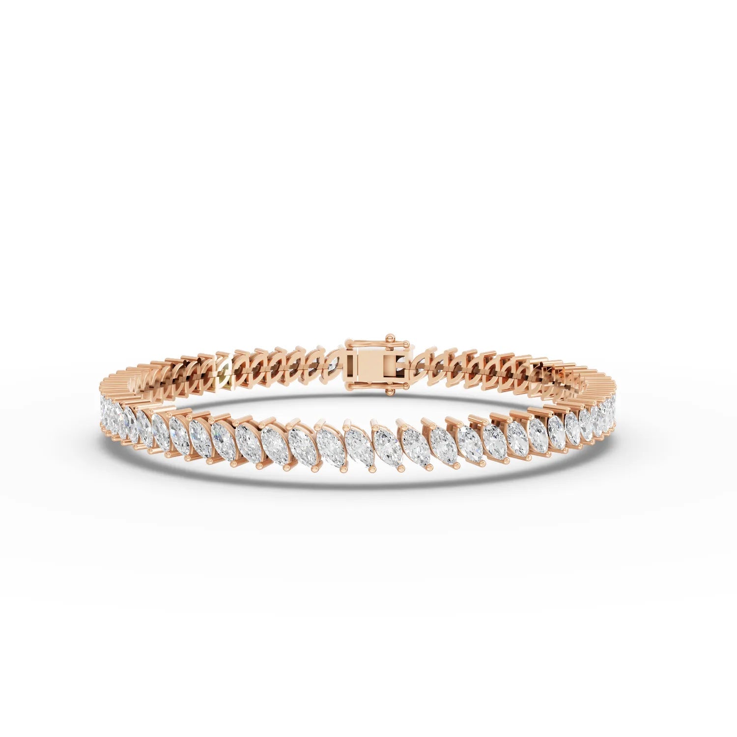 8.82CT Marquise Lab Diamond Premium Tennis Bracelet - Buvea Jewels