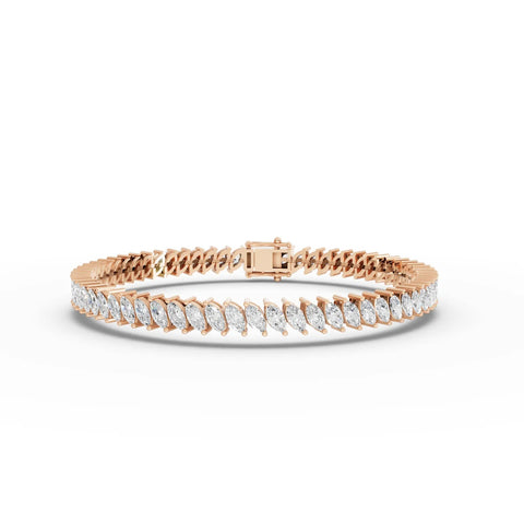 8.82CT Marquise Lab Diamond Premium Tennis Bracelet - Buvea Jewels