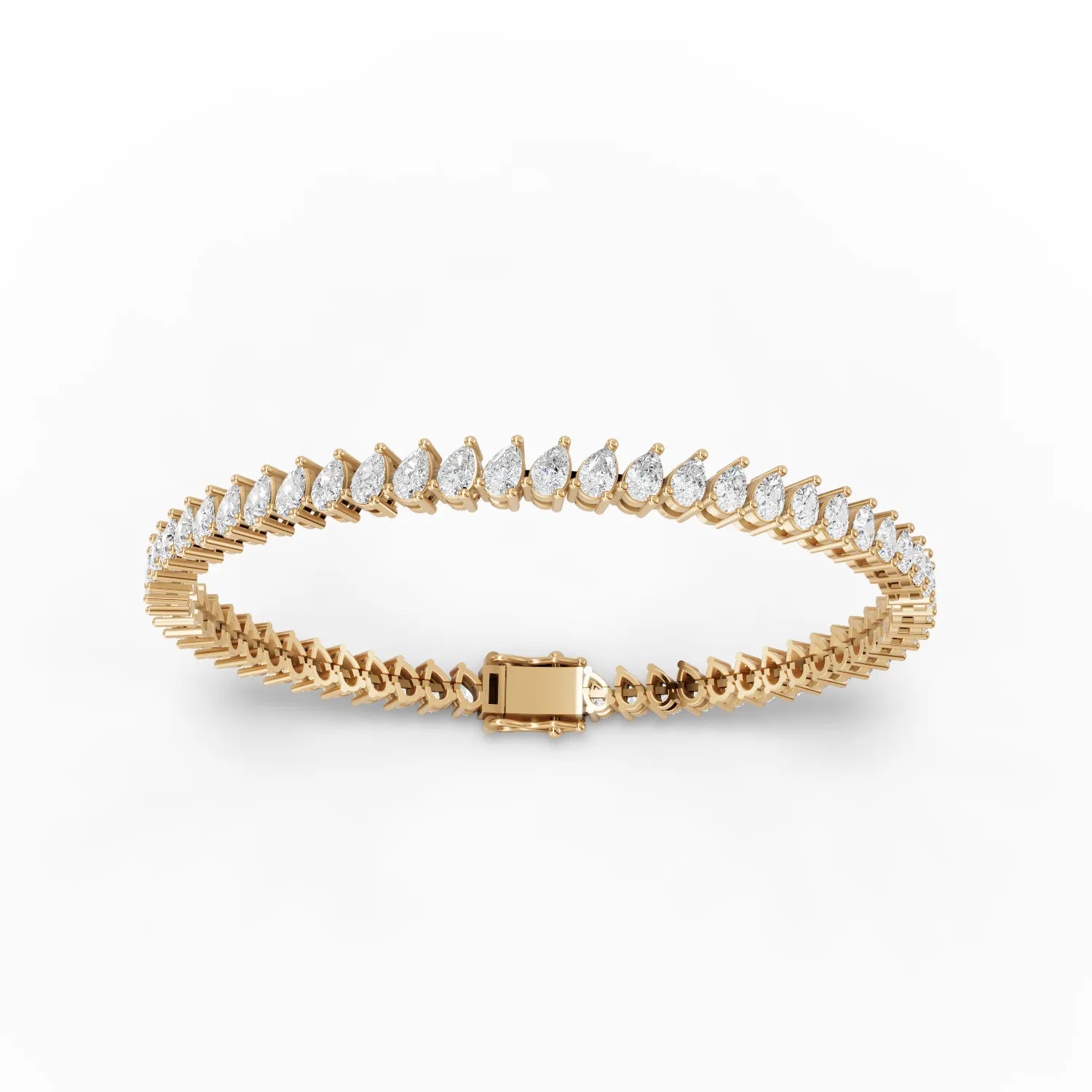 8.85CT Pear Lab Diamond Premium Tennis Bracelet - Buvea Jewels