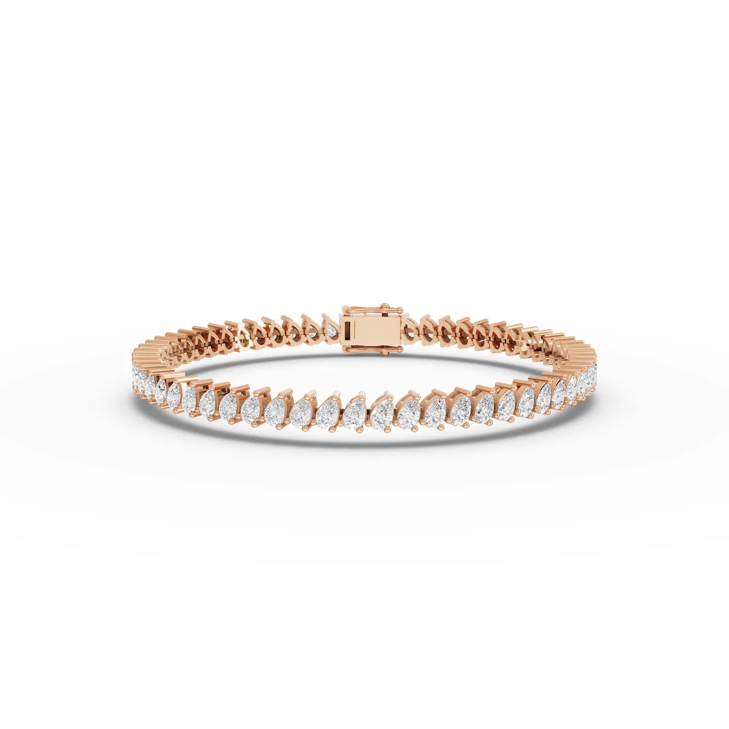 8.85CT Pear Lab Diamond Premium Tennis Bracelet - Buvea Jewels
