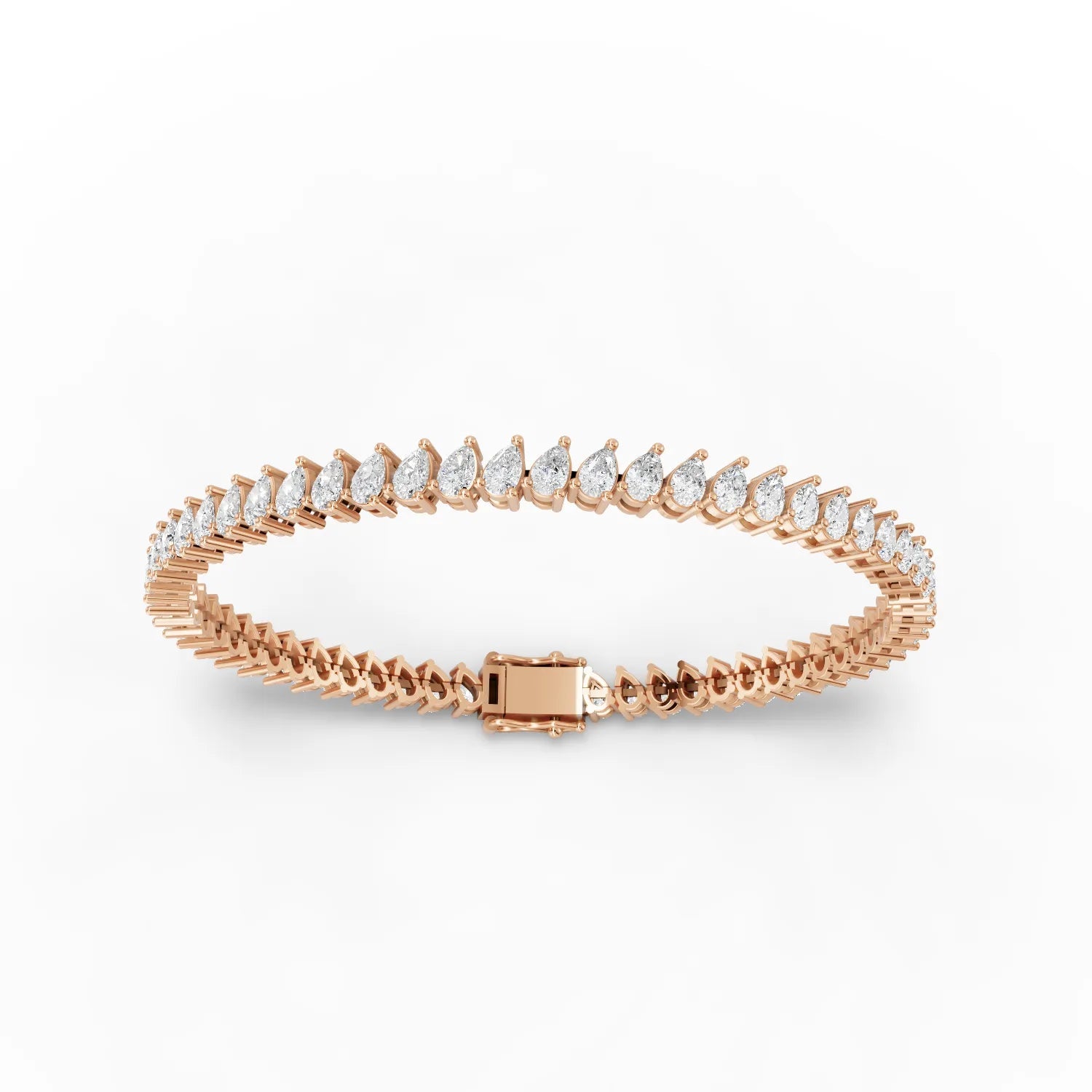 8.85CT Pear Lab Diamond Premium Tennis Bracelet - Buvea Jewels
