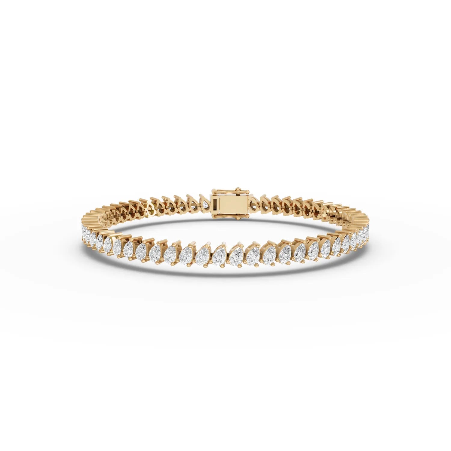 8.85CT Pear Lab Diamond Premium Tennis Bracelet - Buvea Jewels