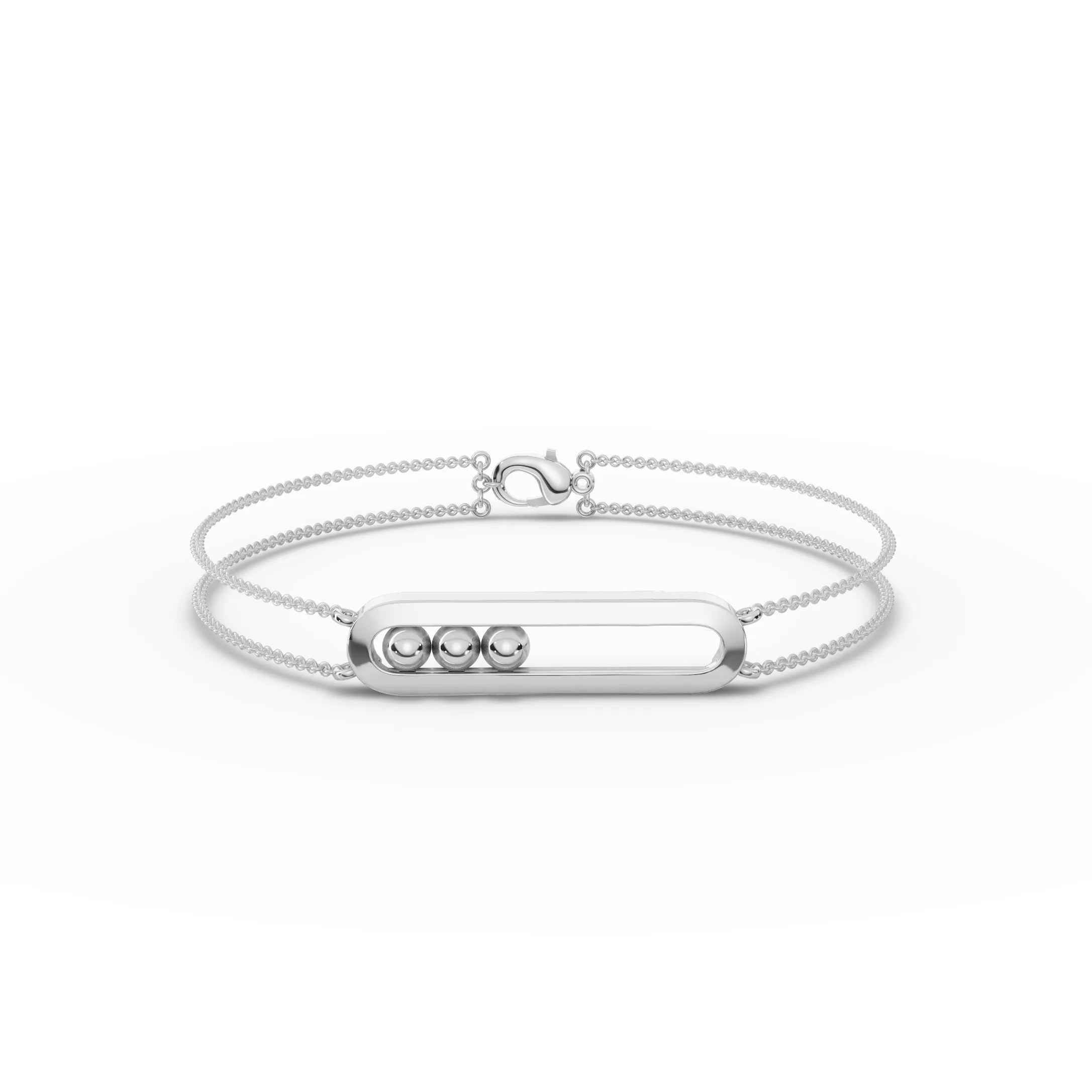 Premium Gold Sliding Bead Bar Bracelet - Buvea Jewels