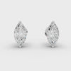 1CT Each Marquise Lab Diamond Stud Earrings