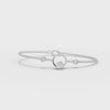 0.37CT Round Lab Diamond Celestial Circle Bracelet