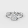 2.23CT Pear Lab Diamond Accent Engagement Ring