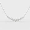 5.82CT Round Lab Diamond Premium V Curve Chain Pendant