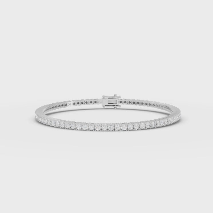 3.5CT Round Lab Diamond Tennis Bracelet
