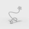 0.58CT Round Lab Diamond Spiral Fashion Ring