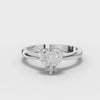 1CT Heart Lab Diamond Classic Solitaire Engagement Ring